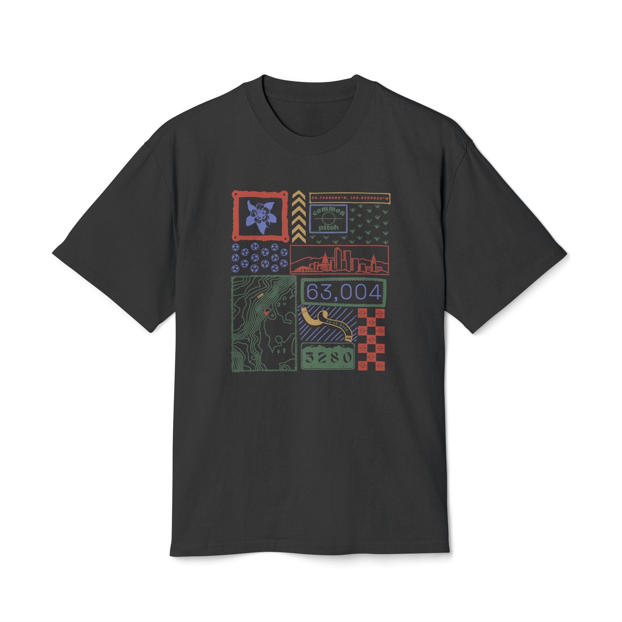 5280 Collage Vintage Tee (Multicolor)