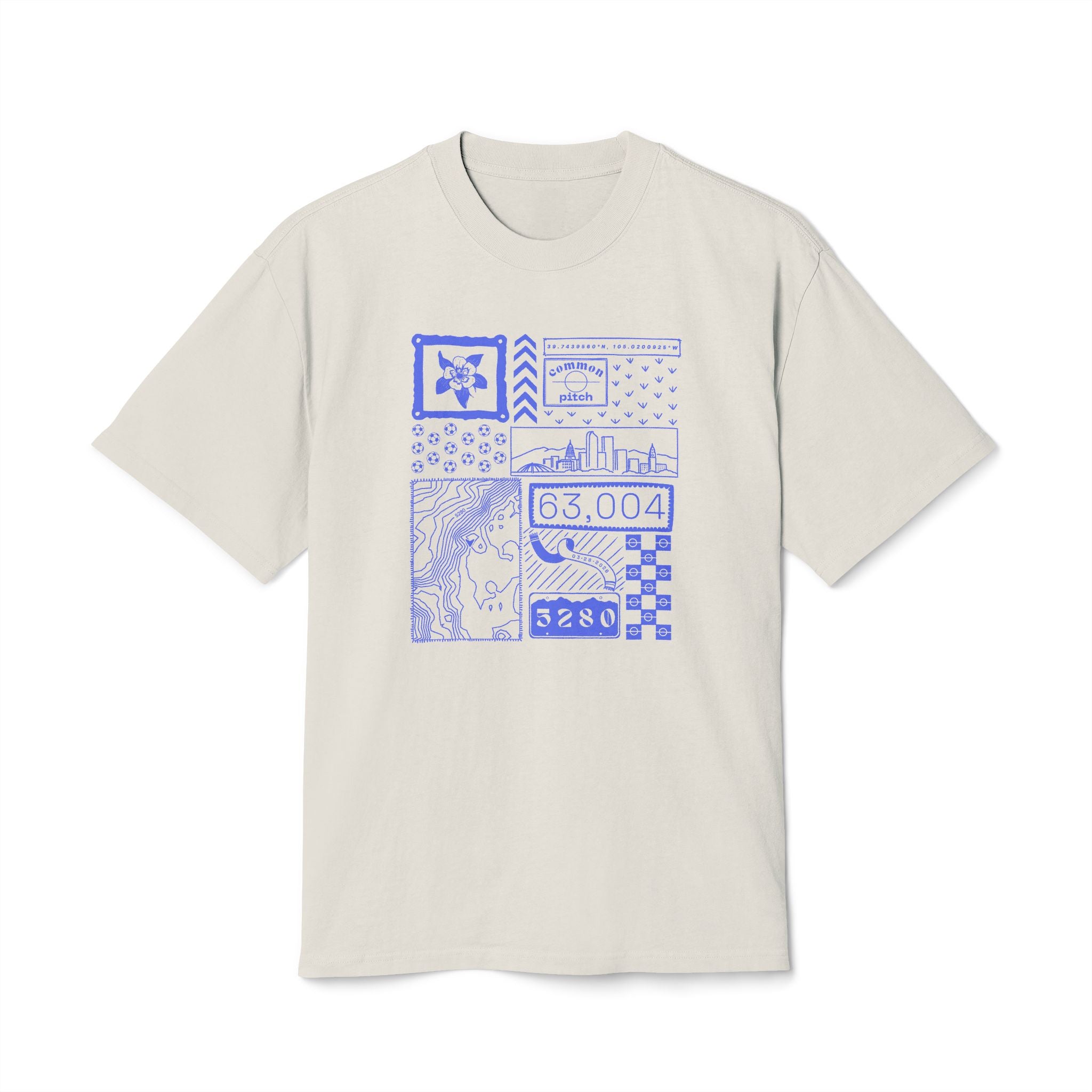 5280 Collage Vintage Tee (Blue)