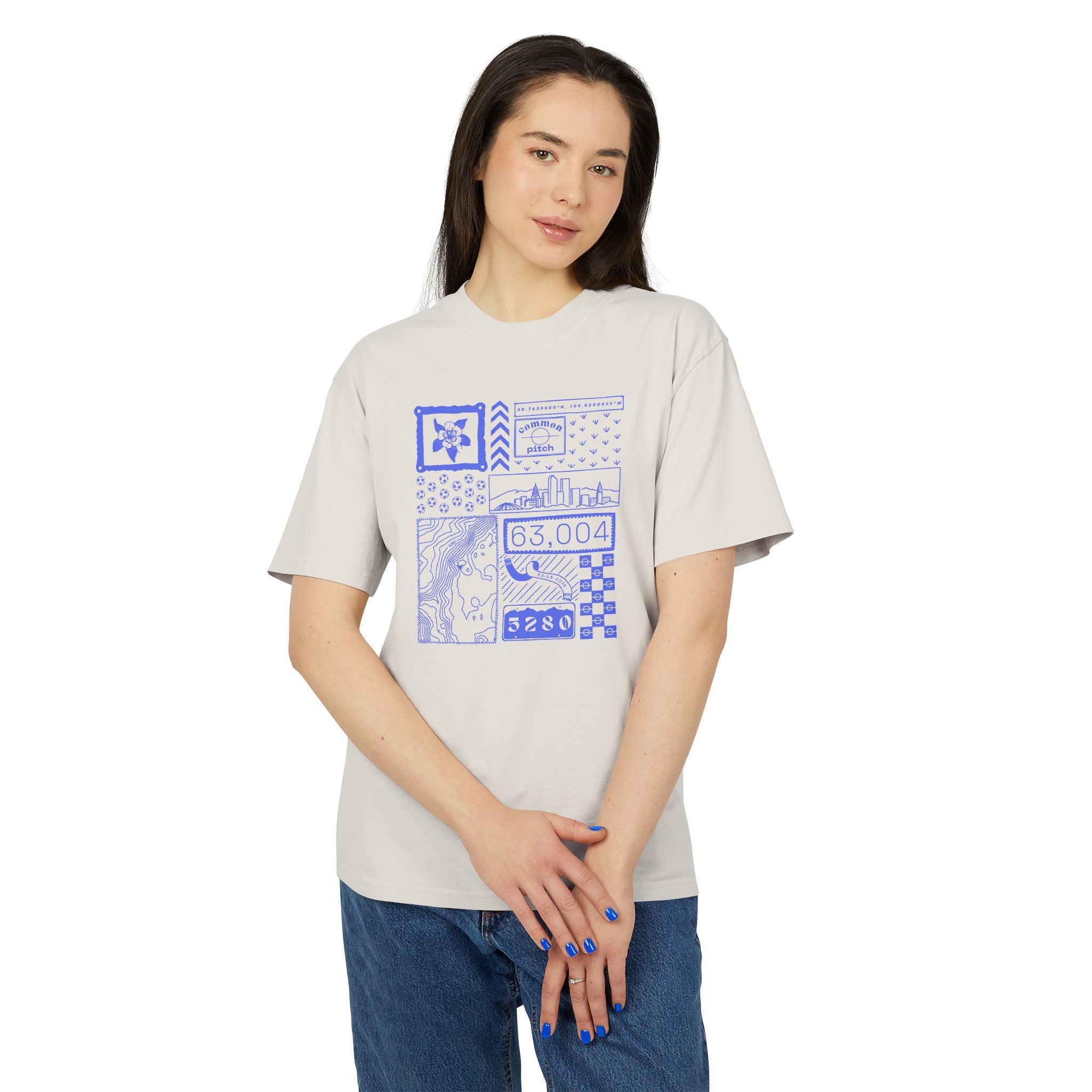 5280 Collage Vintage Tee (Blue)