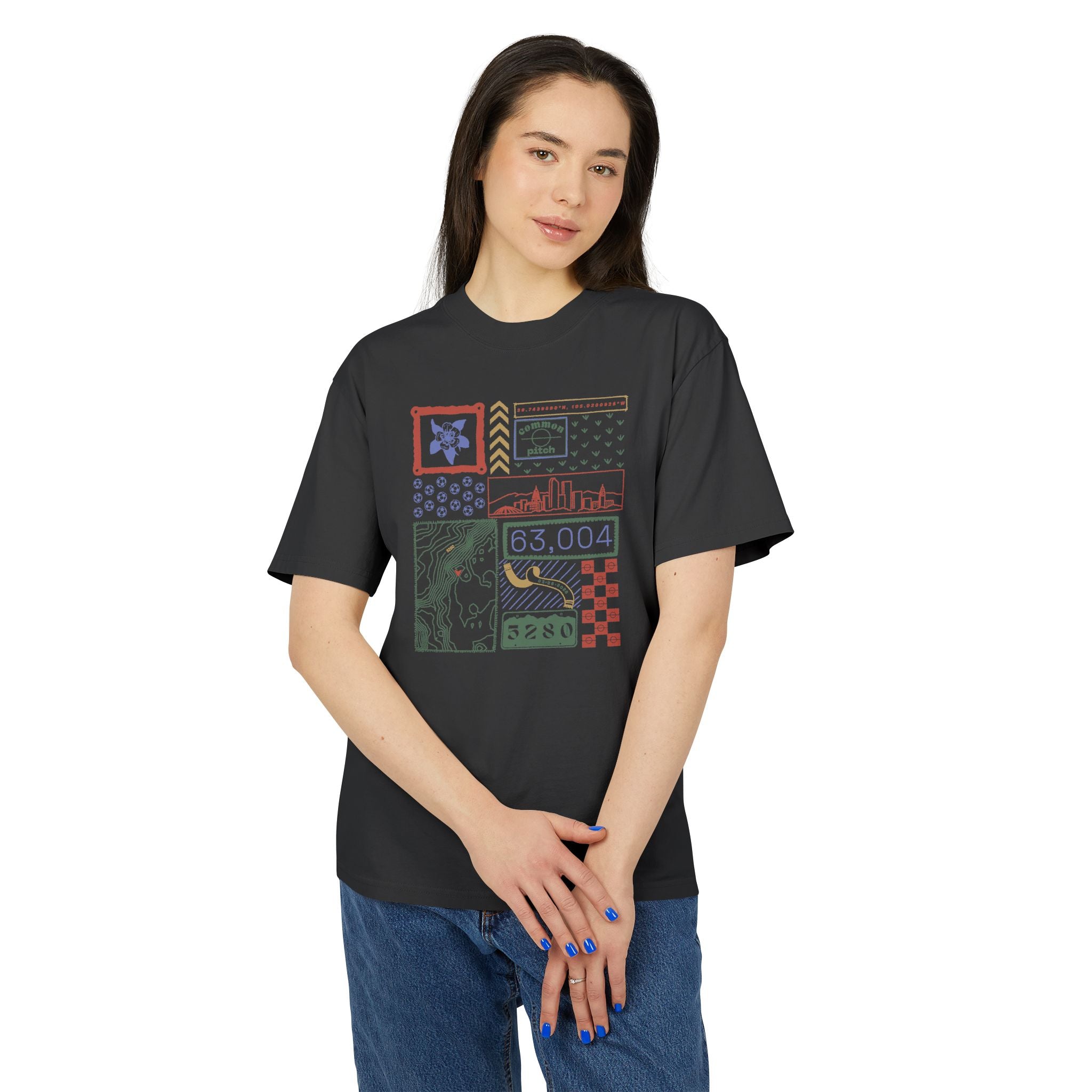 5280 Collage Vintage Tee (Multicolor)